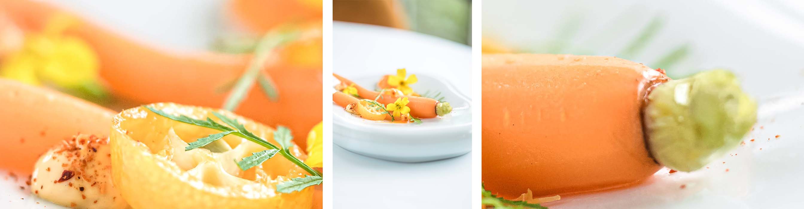 CARROT & SEA BUCKTHORN BERRIES WITH TURMERIC, LEMON MARIGOLD & KUMQUATS