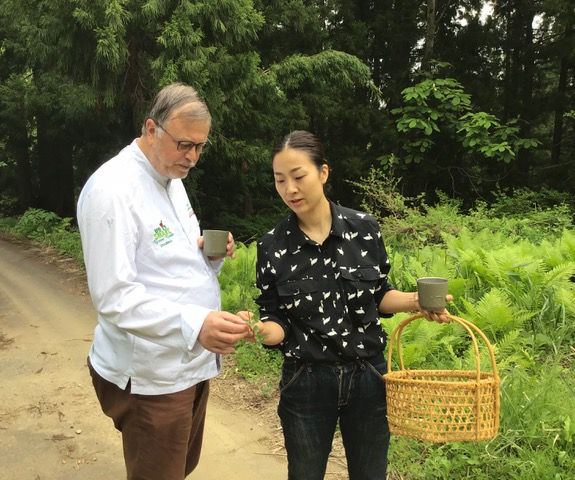 Chef Keiko Kuwakino met We're Smart oprichter Frank Fol