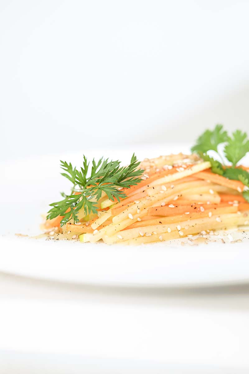 Yacon & Carrot Salad with Sesame, Lemon & Coriander